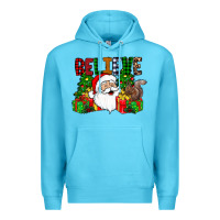 Ocean Blue believe Premium Hoodie - CowhideDigitalArt