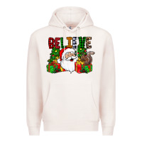 Pale Pink believe Premium Hoodie - CowhideDigitalArt