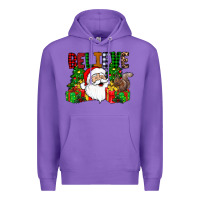 Purple believe Premium Hoodie - CowhideDigitalArt