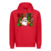 Red believe Premium Hoodie - CowhideDigitalArt