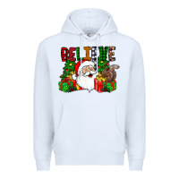 White believe Premium Hoodie - CowhideDigitalArt