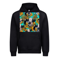 Black holstein cow seamless pattern Urban Hoodie - HRA Design Shop