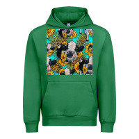 Emerald holstein cow seamless pattern Urban Hoodie - HRA Design Shop