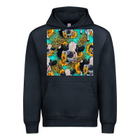 Navy holstein cow seamless pattern Urban Hoodie - HRA Design Shop