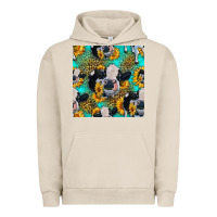Pigment French Oak holstein cow seamless pattern Urban Hoodie - HRA Design Shop