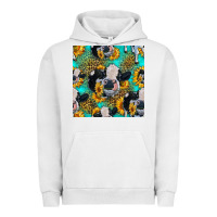 Pigment Lunar Rock holstein cow seamless pattern Urban Hoodie - HRA Design Shop