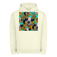 Pigment Pistachio holstein cow seamless pattern Urban Hoodie - HRA Design Shop