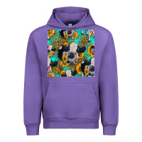 Tulip holstein cow seamless pattern Urban Hoodie - HRA Design Shop