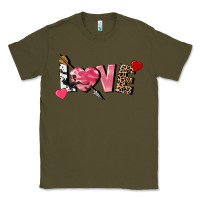 Army Green love valentine's day Classic Tee - FaDigitalArtStudio