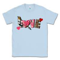 Dusty Blue love valentine's day Classic Tee - FaDigitalArtStudio