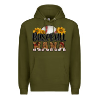 Army Green baseball nana Premium Hoodie - HRA Design Shop
