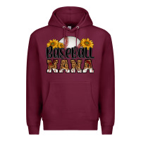 Burgundy baseball nana Premium Hoodie - HRA Design Shop