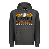 Charcoal Heather baseball nana Premium Hoodie - HRA Design Shop
