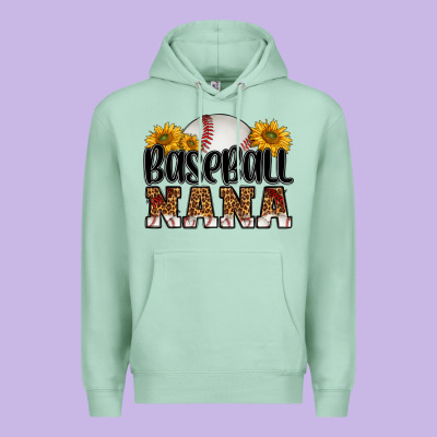 Baseball Nana Premium Hoodie Designed By Hra Design Shop