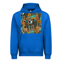 Cobalt faith cross seamless pattern Urban Hoodie - HRA Design Shop