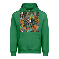 Emerald faith cross seamless pattern Urban Hoodie - HRA Design Shop