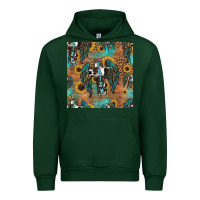 Forest Green faith cross seamless pattern Urban Hoodie - HRA Design Shop