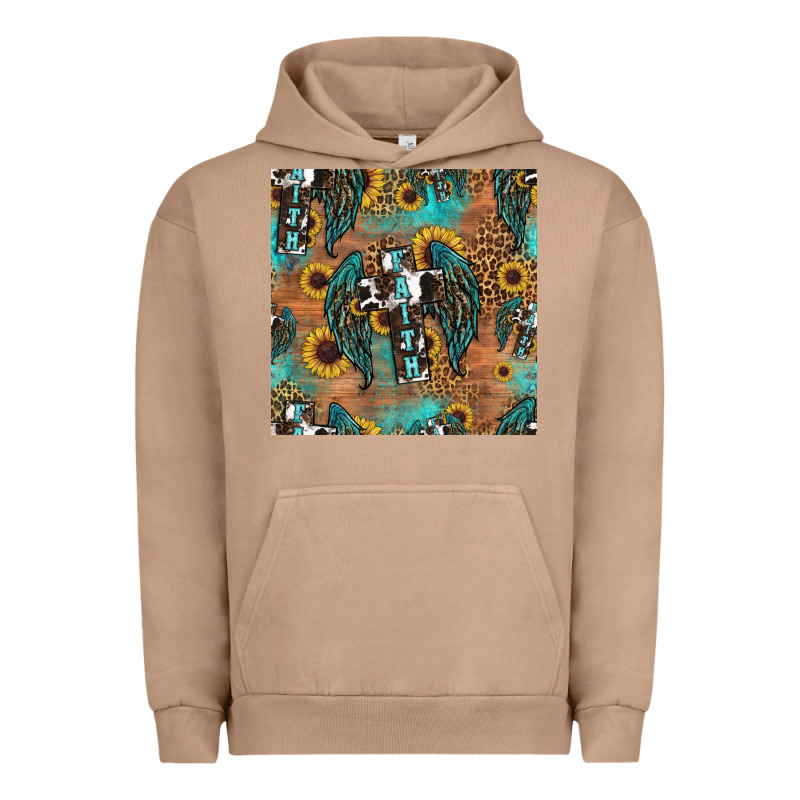 Faith Cross Seamless Pattern Urban Hoodie by HRA Design Shop | Teevron