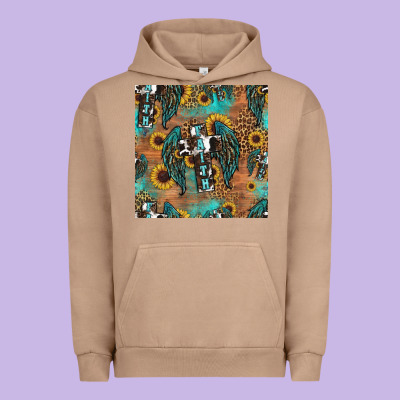 Faith Cross Seamless Pattern Urban Hoodie Designed By Hra Design Shop
