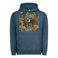 Pigment Midnight Navy faith cross seamless pattern Urban Hoodie - HRA Design Shop