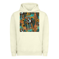 Pigment Pistachio faith cross seamless pattern Urban Hoodie - HRA Design Shop
