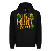 Black The hunt is on Easter Premium Hoodie - Neo Western
