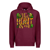 Burgundy The hunt is on Easter Premium Hoodie - Neo Western