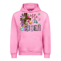 Fuchsia Pink he is risen easter Urban Hoodie - Neo Western
