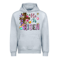 Heather Grey he is risen easter Urban Hoodie - Neo Western