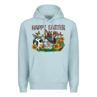 Blue Mist Western Happy Easter Premium Hoodie - Neo Western