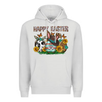 Dove Grey Western Happy Easter Premium Hoodie - Neo Western