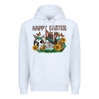 White Western Happy Easter Premium Hoodie - Neo Western