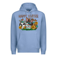 Colony Blue Western Happy Easter Premium Hoodie - Neo Western