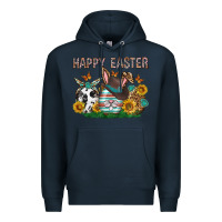Navy Western Happy Easter Premium Hoodie - Neo Western