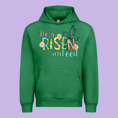 He Is Risen Indeed Easter Urban Hoodie Designed By Cowgirlartshop
