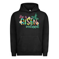Pigment Black He is risen indeed Easter Urban Hoodie - CowGirlArtShop