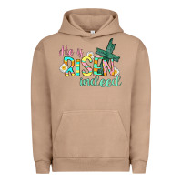 Pigment Burro He is risen indeed Easter Urban Hoodie - CowGirlArtShop