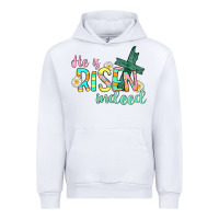 White He is risen indeed Easter Urban Hoodie - CowGirlArtShop