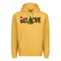 Mustard believe christmas Premium Hoodie - CowhideDigitalArt