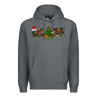 Rock believe christmas Premium Hoodie - CowhideDigitalArt