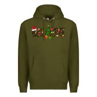 Army Green believe christmas Premium Hoodie - CowhideDigitalArt