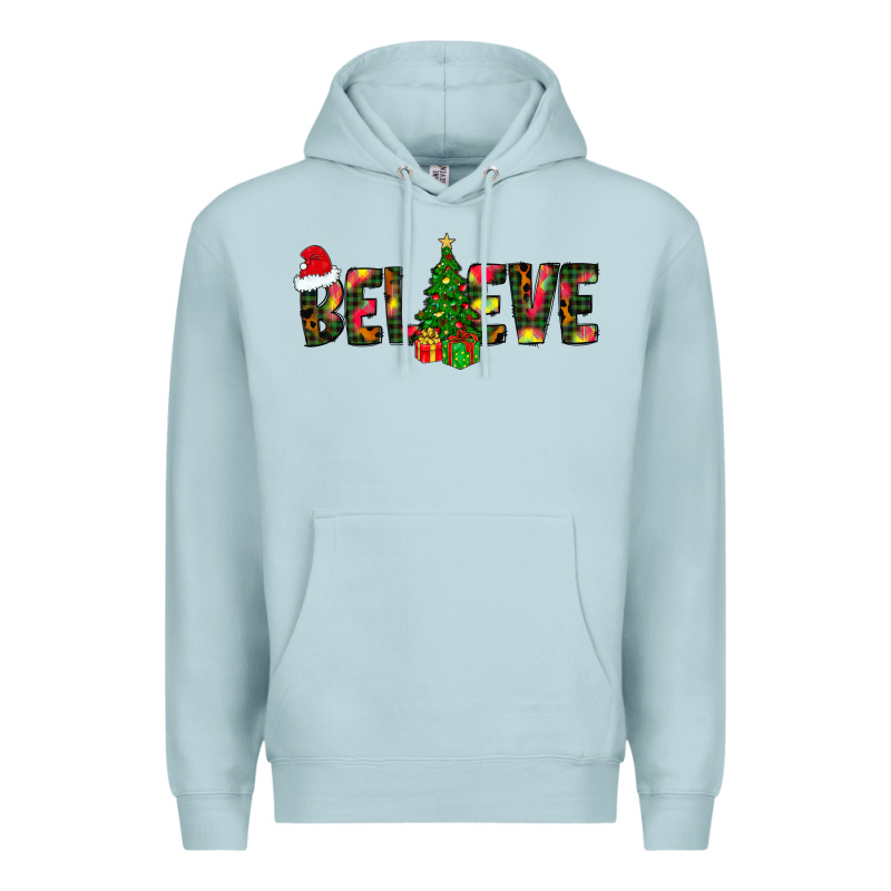 Believe Christmas Premium Hoodie by CowhideDigitalArt | Teevron