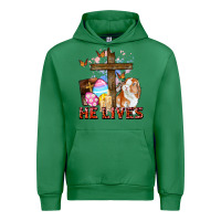 Emerald He lives Easter Day Urban Hoodie - CowGirlArtShop