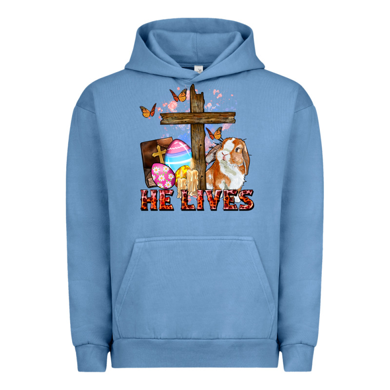 He Lives Easter Day Urban Hoodie by CowGirlArtShop | Teevron