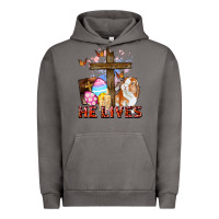 Pigment Tornado He lives Easter Day Urban Hoodie - CowGirlArtShop