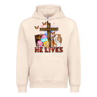 Sandshell He lives Easter Day Urban Hoodie - CowGirlArtShop
