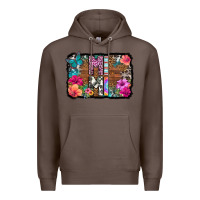 Coffee mimi floral background Premium Hoodie - HRA Design Shop