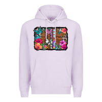 Lilac mimi floral background Premium Hoodie - HRA Design Shop