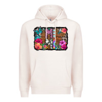 Pale Pink mimi floral background Premium Hoodie - HRA Design Shop