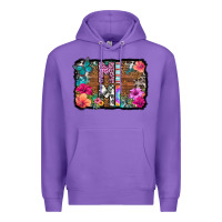 Purple mimi floral background Premium Hoodie - HRA Design Shop